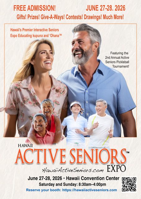 UPDATED 2026 EXPO POSTER hawaii active seniors poster